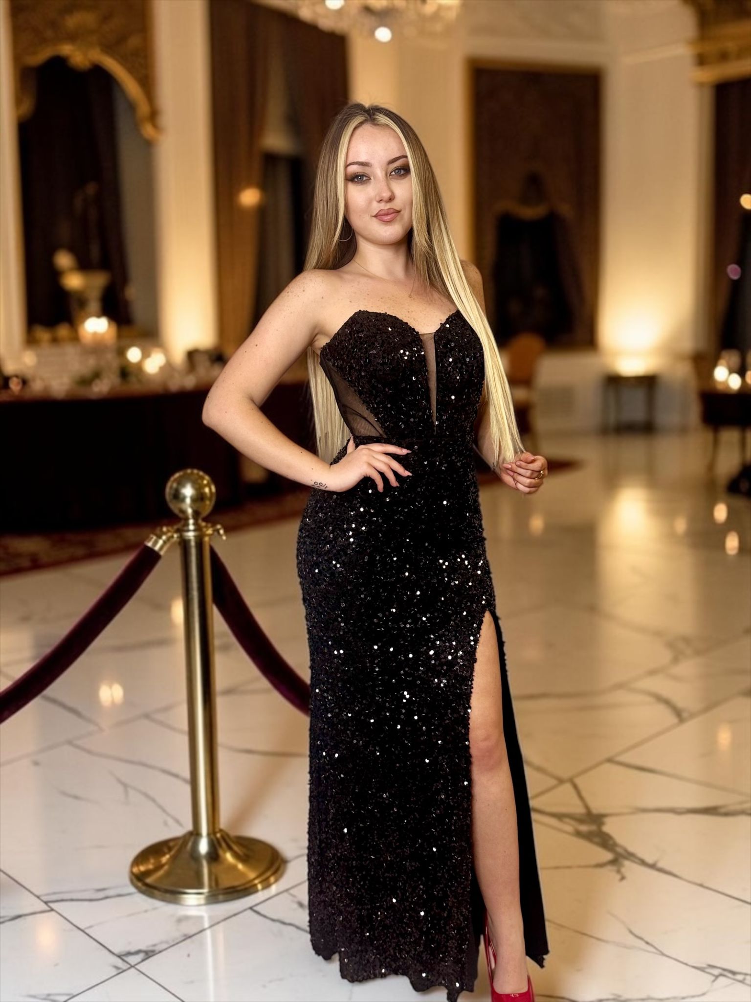 Glow party dress